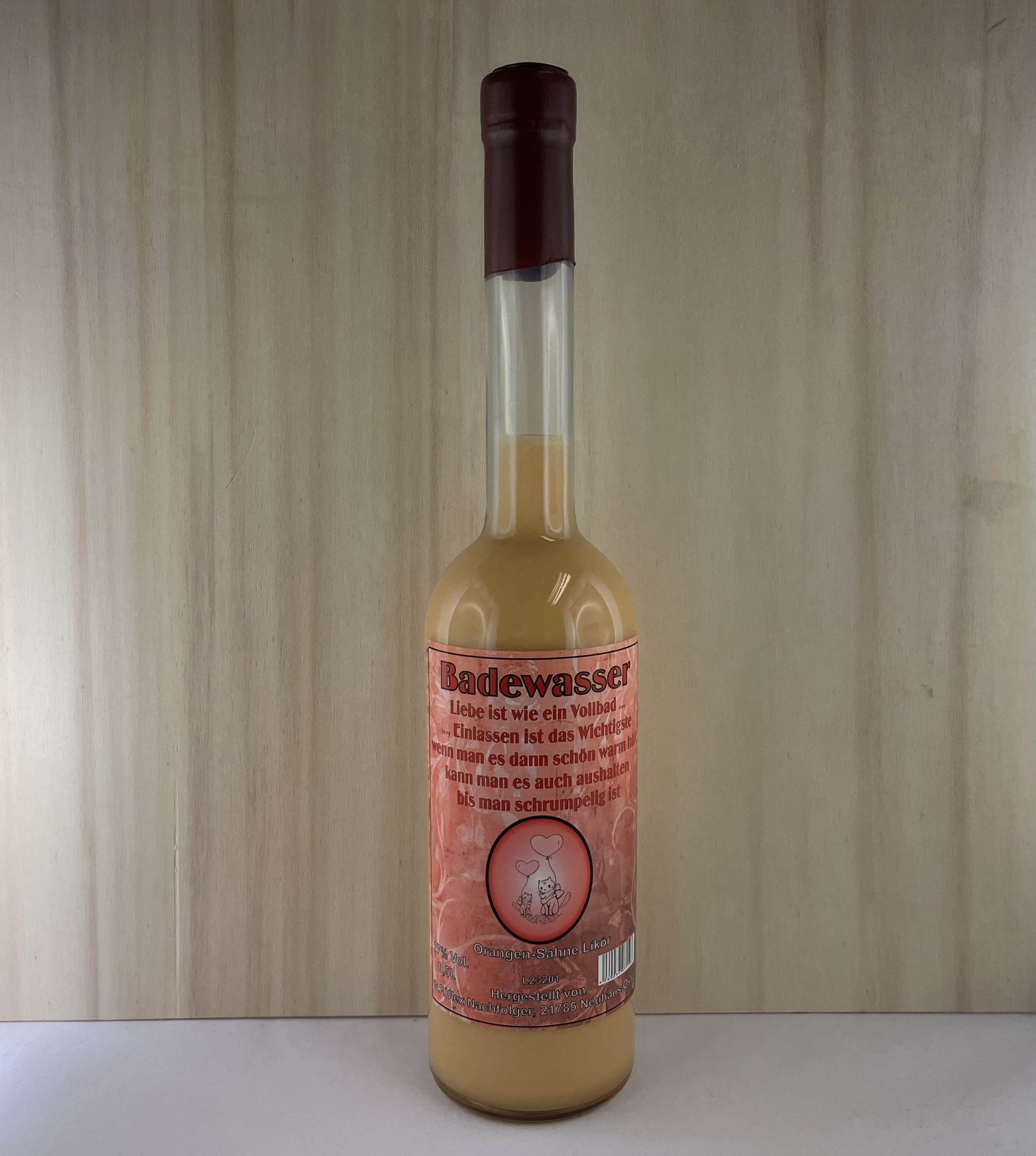 IMG_4031 Hochzeit/Liebe Badewasser Orangensahnelikör 17%Vol. 500ml