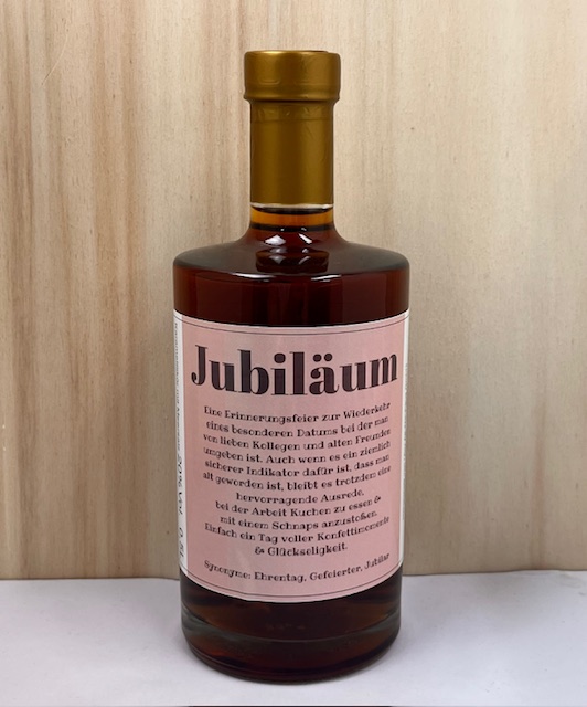 Jubiläum Geschenkflasche Nordseekaramell Likör 20%Vol. 0,5L Jubiläum Geschenkflasche Nordseekaramell Likör 20%Vol. 0,5L