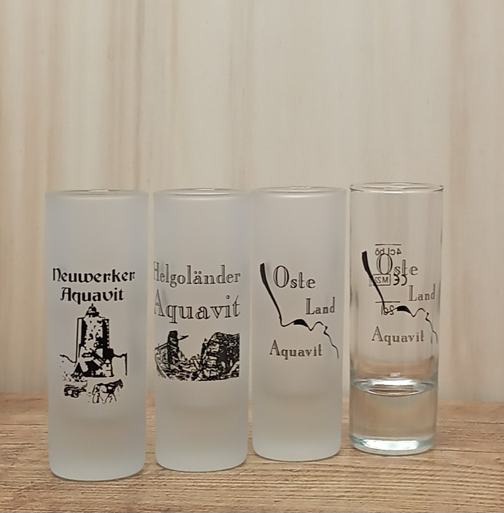 6 Aquavitgläser 4 Varianten