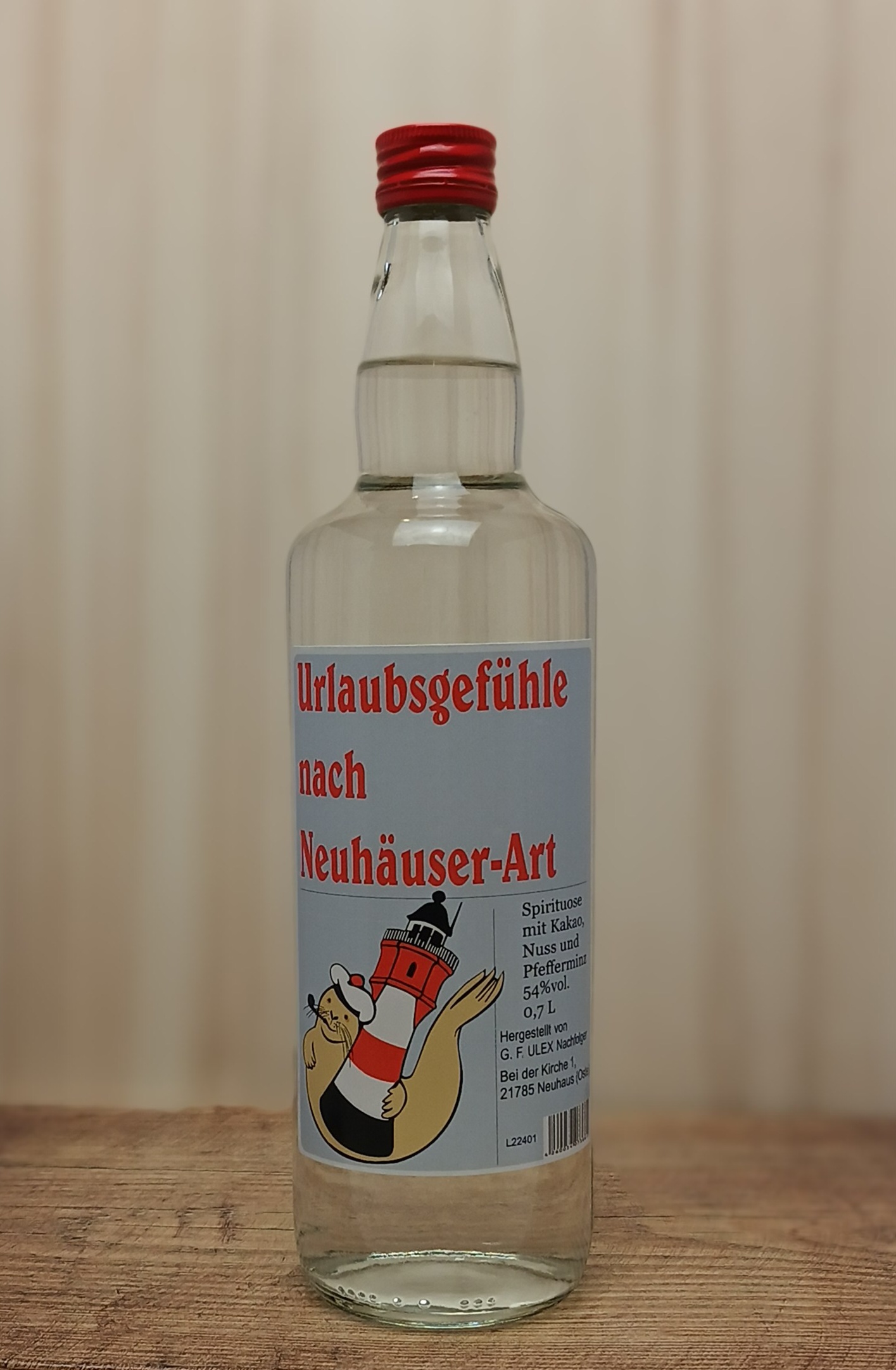 Cuxlandfeuer Spirituose 54%Vol. Urlaubsgefühle nach Neuhäuser Art 700ml
