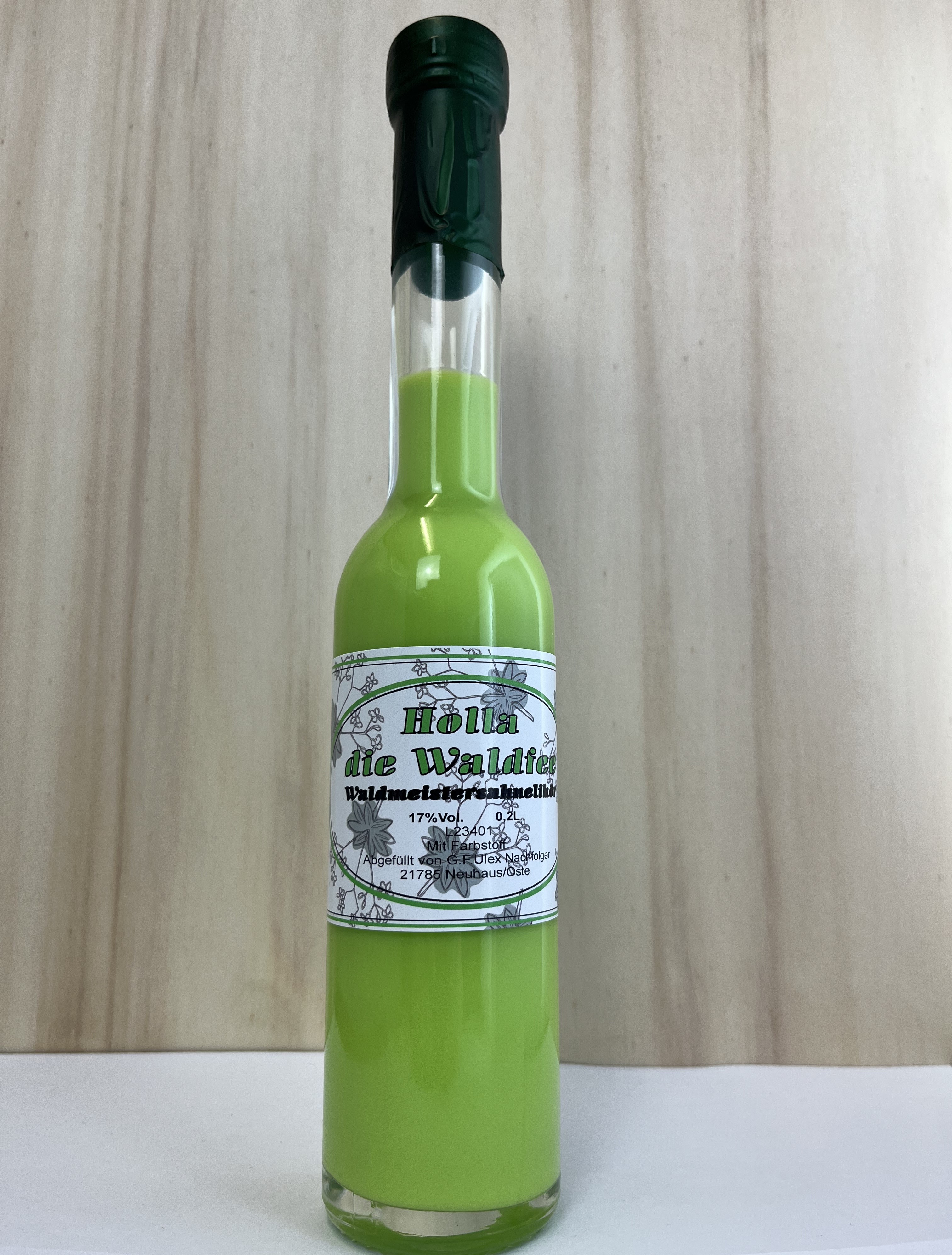 Holla, die Waldfee Waldmeistersahnelikör 17%Vol.