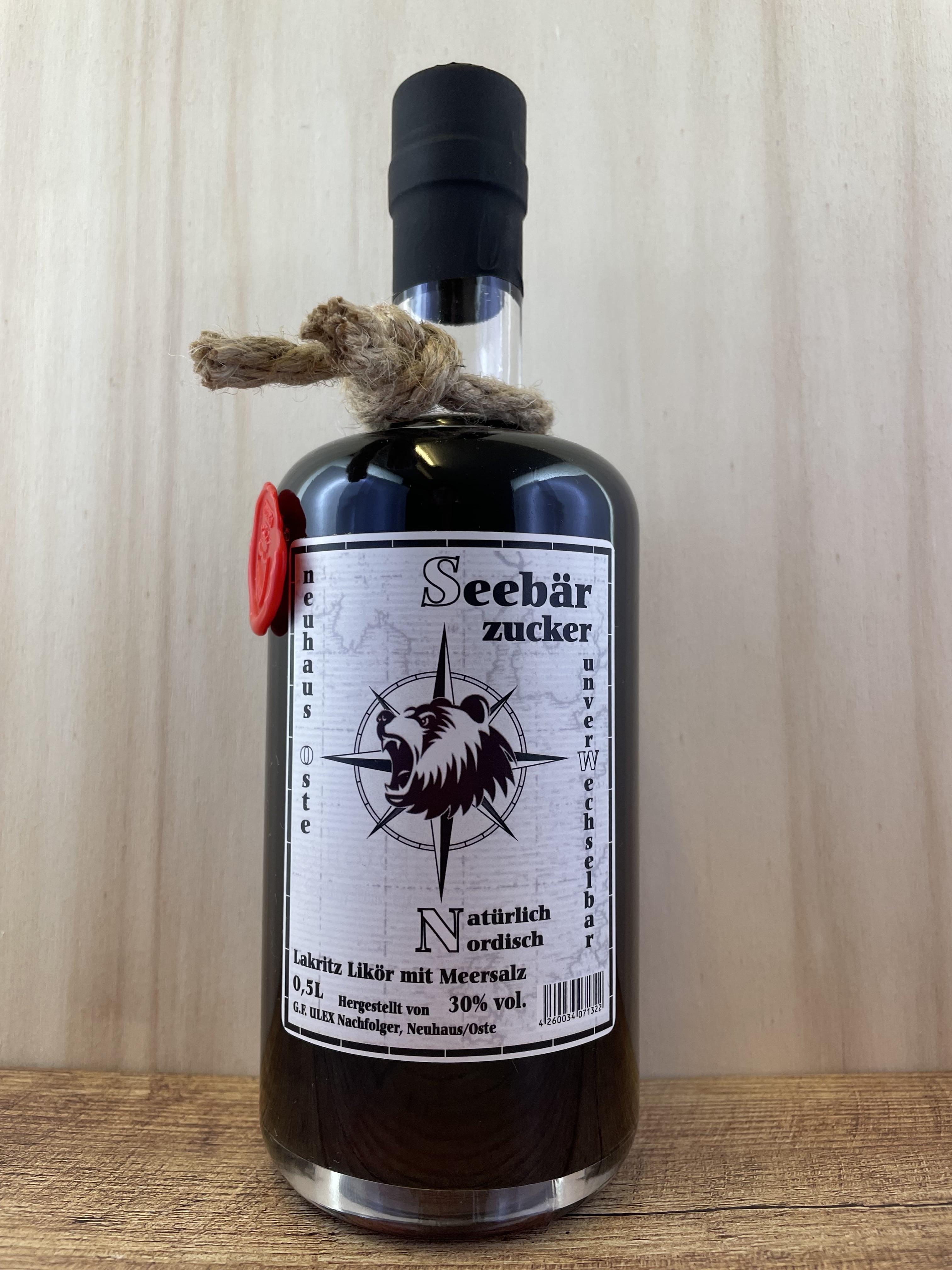 Seebärzucker Lakritzlikör mit Meersalz 30%Vol. 0,5L