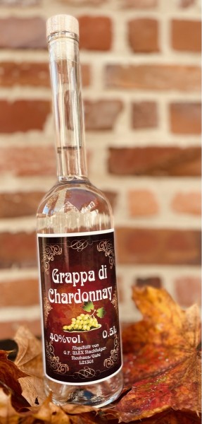 Grappa di Chardonnay, 40%vol. 500ml